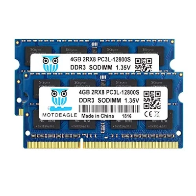 Image de DDR3L 1600 SODIMM PC3L 12800S 8Go (2x4Go) 1600MHz 4GB PC3 204 Pin CL11 1.35V d&#039;ordinateur Portable Mémoire RAM