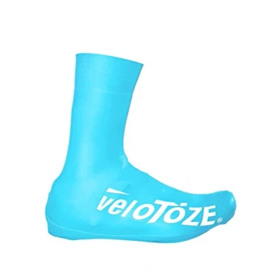 Image de veloToze Couvre chaussures hauts 2.0, pour une utilisation avec des de vélo route, bleu (bleu), X Large