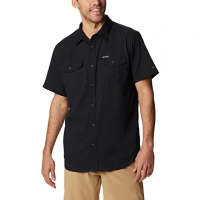 Image de Columbia Homme Maillot à Manches Courtes Solid, Utilizer II