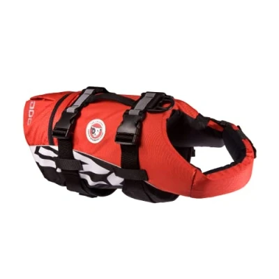 Image de EzyDog Gilet de Sauvetage pour Chien DFD Idéal la Natation et Sécurité votre dans l&#039;eau Vêtements Animaux Compagnie (XL, Rouge)