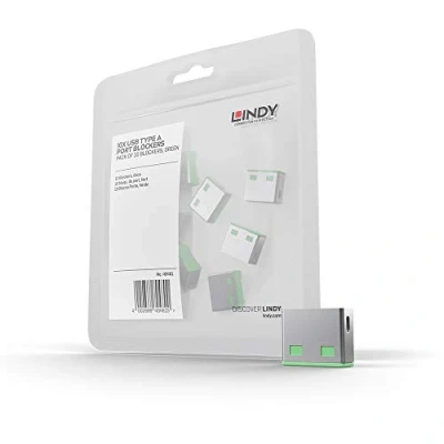 Image de Lindy 40461 Cadenas USB 10 pièces Vert