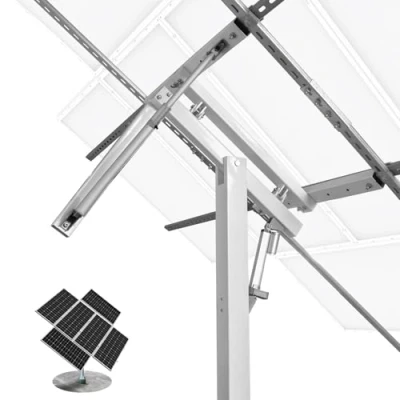 Image de ECO WORTHY Support Panneau Solaire Tracker Fixation pour Toit, Balcons, Jardin, Maison, de suivi à deux axes 40 % puissance en plus