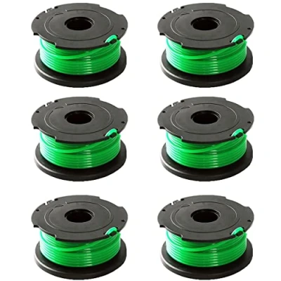 Image de Chuancheng Lot de 6 bobines fil vert pour débroussailleuse Black &amp; Decker GL7033 GL8033 GL9035 A6482