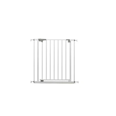 Image de Geuther 4712 Barrière de sécurité mesure du pas: 73 cm 81,5 sans percer ouverture d&#039;une seule main fermeture blanc