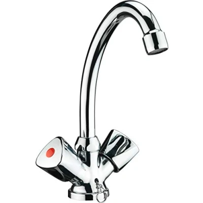 Image de Cornat LI113 Robinetterie à Deux poignées pour lavabo Lisa, Bec orientable, Finition chromé