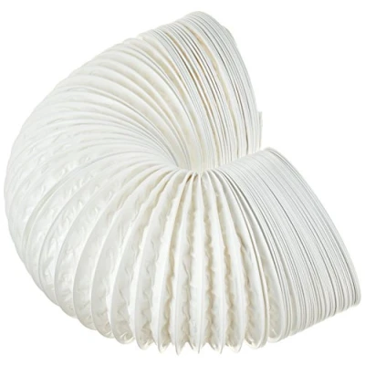 Image de Daniplus Tuyau d&#039;évacuation d&#039;air en PVC flexible, diamètre 100/102 mm, longueur 5 m, pour climatisation, sèche linge, hotte