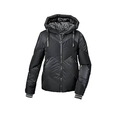 Image de killtec Femme Veste de ski/Veste SKI matelassée avec jupe pare neige amovible KSW 100 WMN QLTD JCKT, schwarz, 38, 42036 000