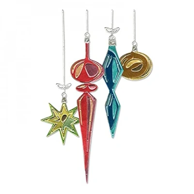 Image de Sizzix Hanging Ornaments by Tim Holtz gaufrage 3D Impresslits, Multicolore, XL, Taille unique