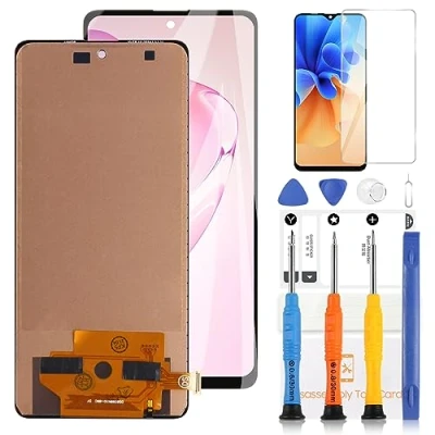Image de Écran LCD pour Samsung Galaxy Note 10 Lite N770 N770F SM N770F/DS N770F/DSM Remplacement Tactile Digitizer Kit avec Outil Noir Version TFT Highlight)