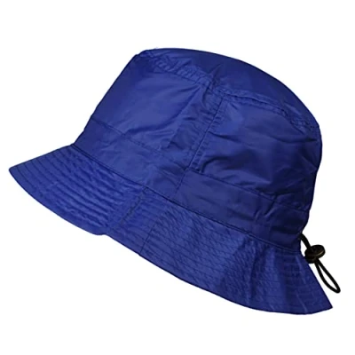 Image de TOUTACOO, Bob de Pluie, Chapeau Ajustable, Aspect Nylon (030 Bleu, M L)