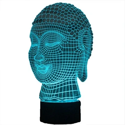 Image de HPBN8 Ltd 3D Bouddha LED Lampe Art Déco Lumières Décoration Lampes Touch Control 7 Couleurs Change Veilleuse USB Powered Enfants Cadeau Anniversaire Noël Cadeaux