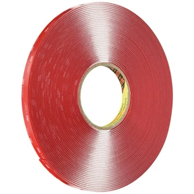 Image de 3M Ruban mousse adhésif double face acrylique VHB 4918 F, Transparent, 12 mm x 16,5 m
