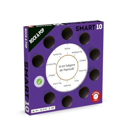 Image de Piatnik 725098 Smart 10 Questions supplémentaires Rock &amp; Pop Violet