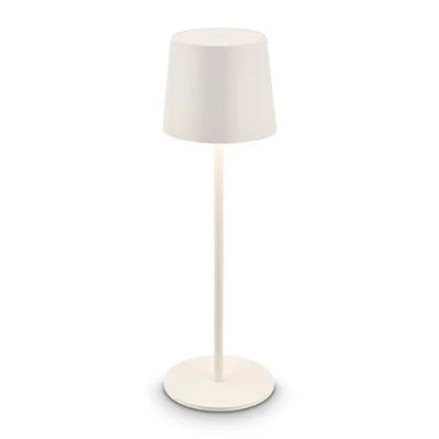 Image de Briloner lampe de table sans fil LED IP44 avec touch, dimmable, batterie et source lumineuse interchangeables, chevet fil, salon à poser, chevet,11x33 cm, blanc ancien