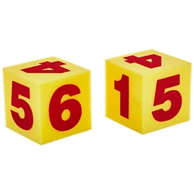 Image de Learning Resources Dés numérotés géants en mousse souple (jeu de 2)