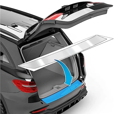 Image de uProtect Film Protection Seuil de Coffre Voiture Ensemble Complet pour Skoda Kodiaq NS7 I 2017 2021 Pare Choc Arriere Transparent Autocollant