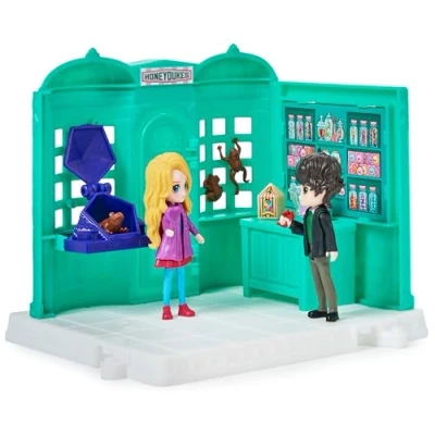 Image de Wizarding World Harry Potter, Magical Minis Honeydukes Sweet Shop avec 2 Figurines Exclusives et 5 Accessoires, Jouets pour Enfants à partir de 6 Ans