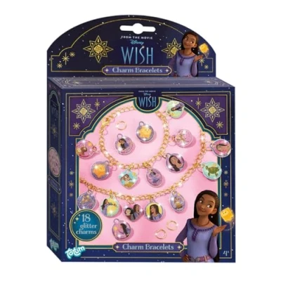 Image de Totum Disney Ensemble de bijoux pour bracelets à breloques avec maillons dorés et 18 pailletées enfants 4 ans plus
