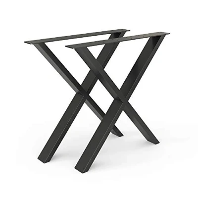 Image de Vicco Pieds de Table, Noir, 70 X 72 cm Forme en
