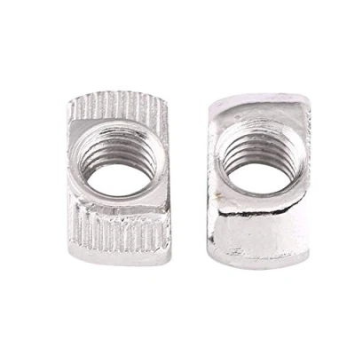 Image de Lot de Ecrous en T Coulissant Norme Européenne Acier au Carbone Zingé pour Profilé d&#039;Aluminium (Fil x Longueur Largeur):(EU30 M6 16.5mm 8mm)