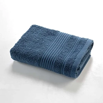 Image de douceur d&#039;intérieur, Serviette de Toilette (50 x 90 cm) Tendresse Saphir, Eponge Unie