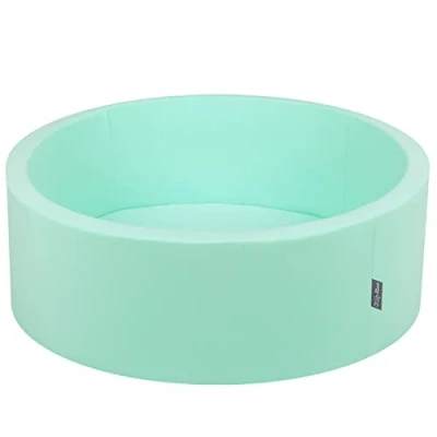 Image de KiddyMoon Piscine À Balles pour Bébé Rond 90X30/Sansballes Fosses Boules Jouet Enfant, Menthe