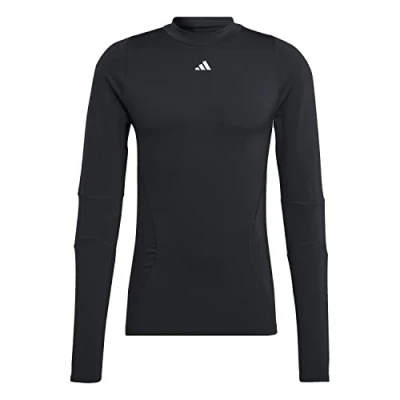 Image de adidas Performance Running Techfit Coldre Tshirt à manches longues, Homme, Taille: XL, Schwarz