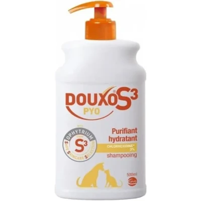 Image de Douxo S3 PYO Shampooing Shampoing purifiant, hydratant et antiseptique pour chien cha