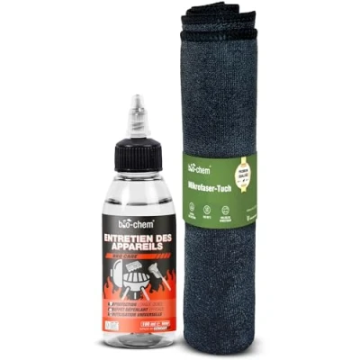 Image de Bio chem Produit pour nettoyer les outils de jardin Set 100 mL + chiffon en microfibres Spray nettoyant outillage et barbecue Nettoyage secateur jardin, accessoires