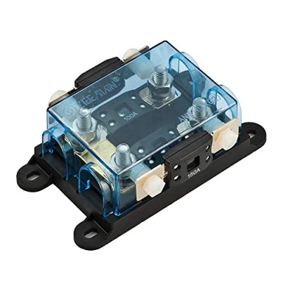Image de Offgridtec® Porte fusible Mega Fuse à 2 voies avec support pour de rechange.