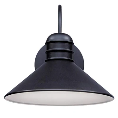 Image de Westinghouse Lighting 6580940 Luminaire mural d&#039;extérieur Walter à LED intensité variable une lampe, finition en noir texturé