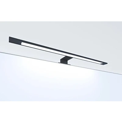 Image de Lampe LED de salle bain noir 600 mm luminaire miroir éclairage applique, température couleur : blanc newtre
