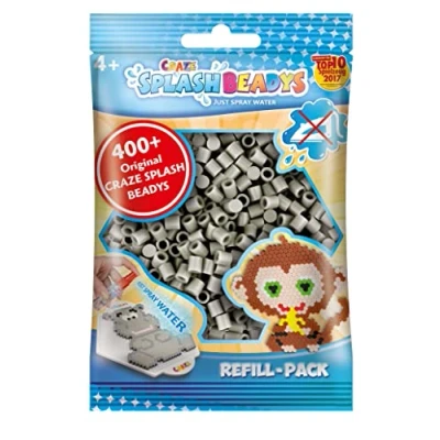 Image de CRAZE SPLASH BEADYS Recharge de Perles à coller Perle enfant GRIS CLAIR repasser sans repassage 11935