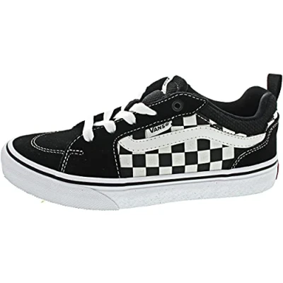 Image de Vans Mixte enfant Filmore Suede/Canvas Basket, Damier Noir Blanc, 36.5 EU