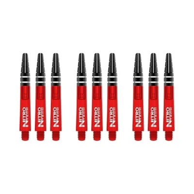 Image de RED DRAGON tiges Courtes Nitrotech Rouge 3 Ensembles par Paquet (9 au Total)