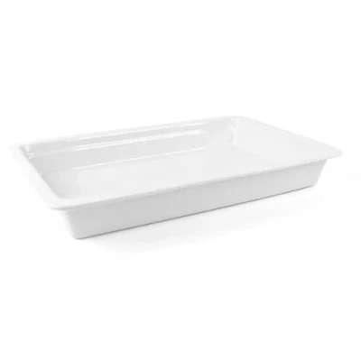 Image de Holst Porcelaine GN 14 de 20 Gastronorm Plateau mm 1/4, Blanc, 26,5 x 16.2 2 cm