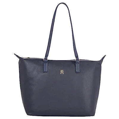 Image de Tommy Hilfiger Poppy PLUS TOTE Sac à main, Femme, Taille: One Size, Space blue