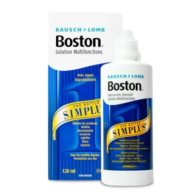 Image de Boston Simplus Solution Lentilles de Contact Rigides d&#039;Entretien Multi Fonction pour et Perméables Au Gaz, 120 ml