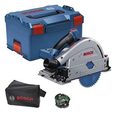 Image de Scie circulaire plongeante sans fil Bosch Professional BITURBO GKT 18V 52 GC (niveaux de vitesse préréglables, module connectivité, batteries ni chargeur, L BOXX 238)