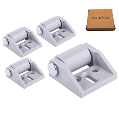 Image de SKIR&#039;CO Lot de 4 petites roulettes meuble 15 mm en caoutchouc, non pivotantes, roulettes, fixes, unidirectionnelles (4)