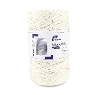 Image de LEVIATAN D.RECT 110971 Cordon macramé Doré 200 m