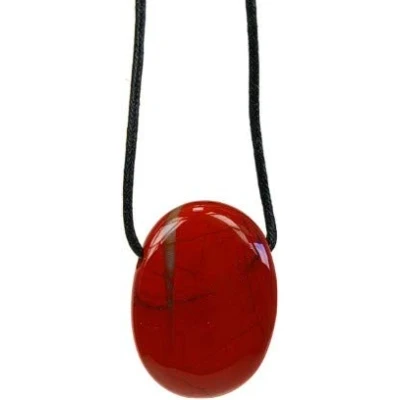 Image de WLM Pendentif percé en Jaspe Rouge