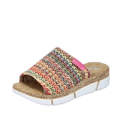 Image de Rieker Femme V2369 Mules, Multicolore, 43 EU