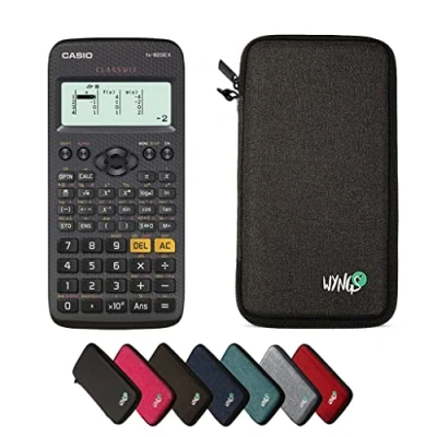 Image de CALCUSO Ensemble de Base Gris foncé avec Calculatrice Casio FX 82DE X ClassWiz (Allemand)
