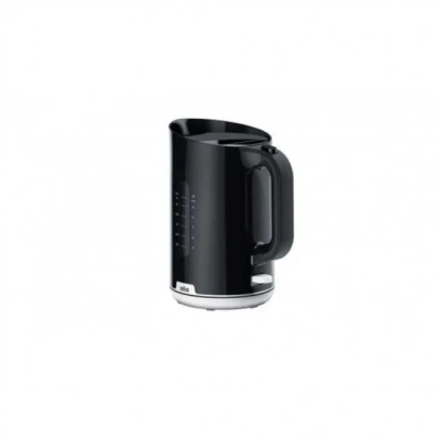 Image de Braun Breakfast1 Collection Bouilloire WK1100BK, base pivotante à 360, filtre anticalcaire amovible, capacité de 1,7 L, sans BPA, 2200 W, plastique, noir