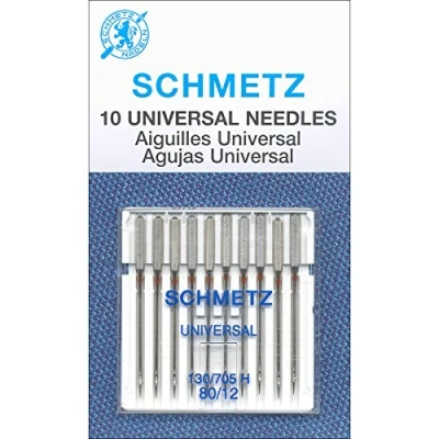 Image de Euro Notions Aiguilles universelles pour Machine Taille 80/12 10 par Paquet Multicolore 11,52 x 7,71 2,33 cm