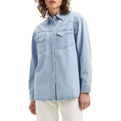 Image de Levi&#039;s Dorsey Western Veste en jean, Femme, Taille: Small, Long journey 1