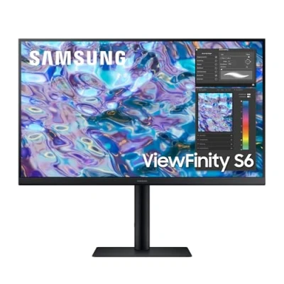 Image de Samsung Écran PC Plat ViewFinity S61B 27&#039;&#039;, Résolution 2560x1440 QHD, Dalle IPS, HDR10, AMD FreeSync, 75Hz, Installation One Click, Orientable, Inclinable, Support Mural VESA, Ports HDMI et DP