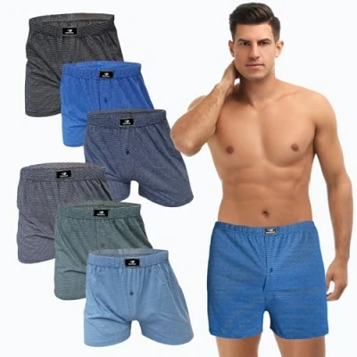 Image de SGS 6 ou 10 Pack Boxer pour Hommes en Coton, Les Qui apprécient sous Vetements Amples et Confortables. vêtements de qualité supérieure des Boxers Homme