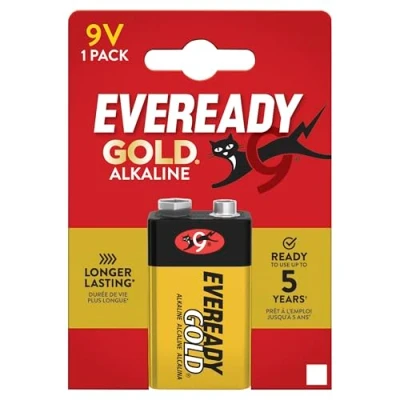 Image de Energizer Eveready Gold Batterie à Usage Unique, 9 V, alcaline, 1 pièce